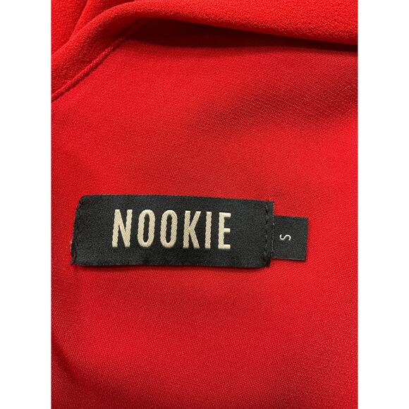 Nookie 'Bailey' Red  Crepe Gown Size S - Picture 4 of 5